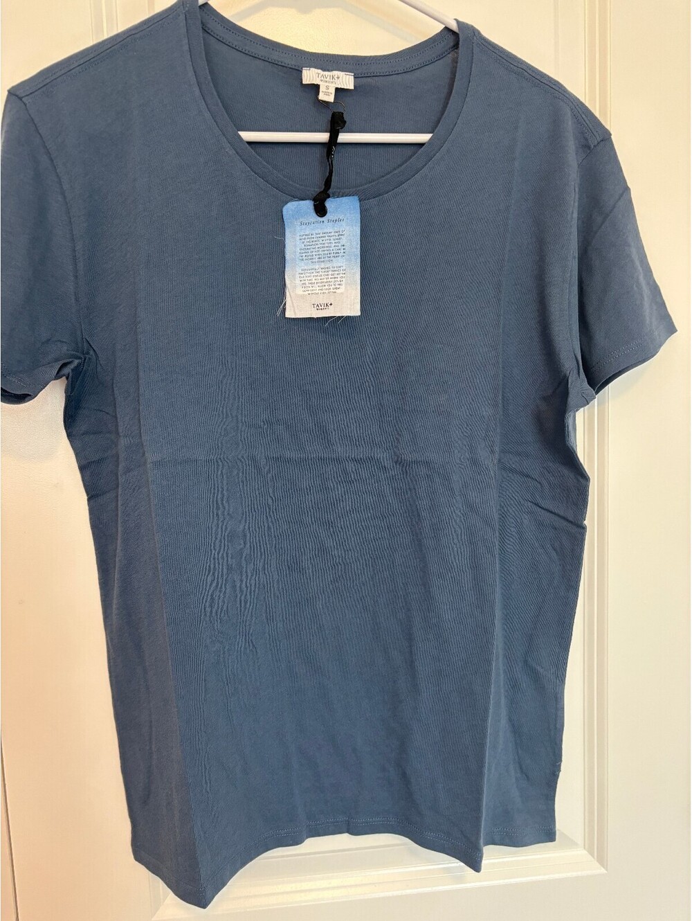 Tavik Women's Small Blue 100% Cotton T-Shirt Casual Essential